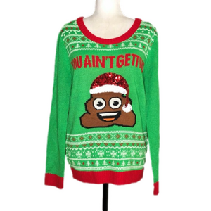 Emoji funny Christmas sweater